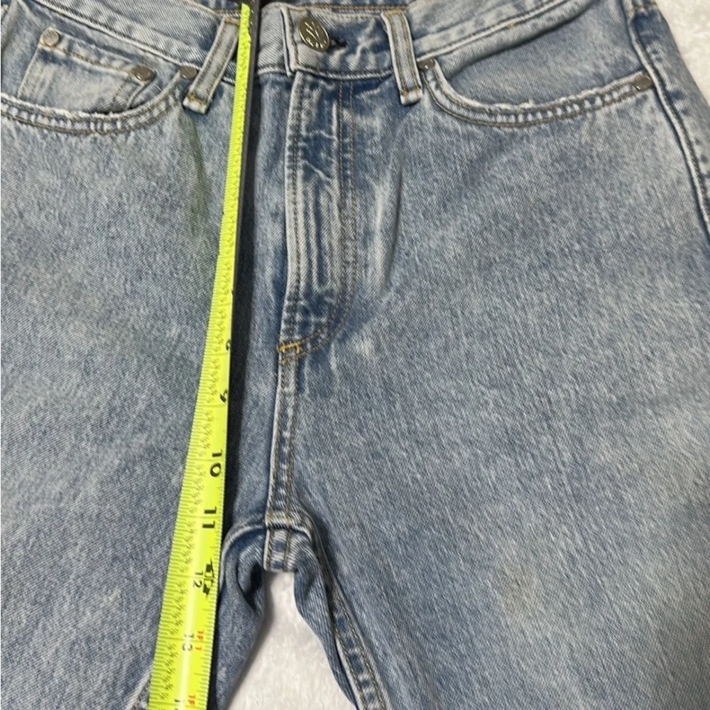 Rag & Bone Jeans Madison High Rise Sz 26 Distress W/ Hole